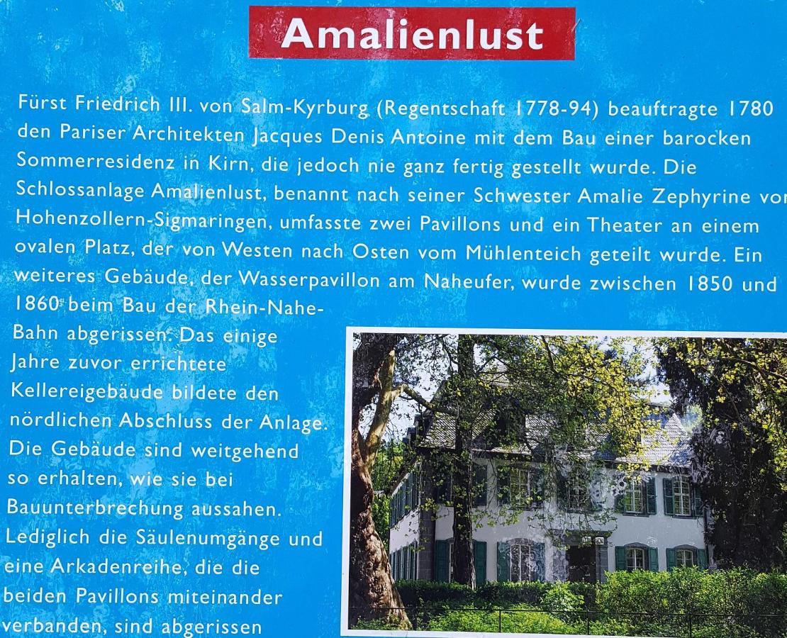 Ehem. Sommerresidenz Von Fuerst Friedrich Iii. App.1 Und App.2 Kirn Exteriör bild